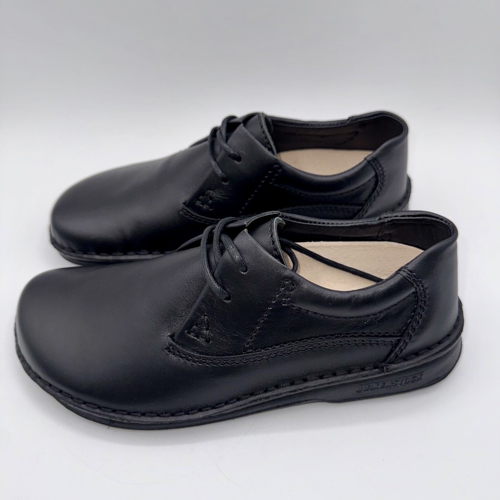 Birkenstock Memphis Shoes Women's Size 6 EU 37 Black Leather - Picture 2 of 15